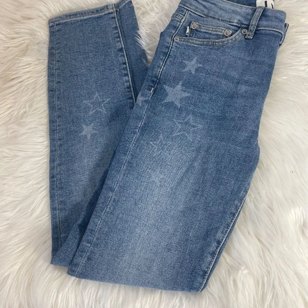 LF Lovers + Friends Ricky Low Rise Skinny Jeans Walk of Fame Wash Sz 24 - Picture 3 of 9